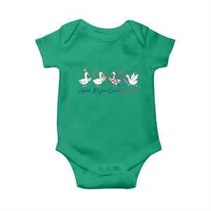 Silly Goose 4th of July Baby Onesie Honk If You Love Freedom TS14 Irish Green Print Your Wear