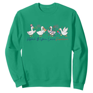 Silly Goose 4th of July Sweatshirt Honk If You Love Freedom TS14 Irish Green Print Your Wear