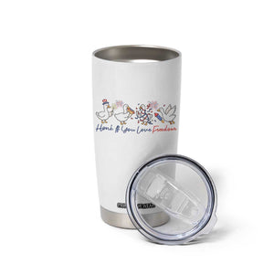Silly Goose 4th of July Tumbler Cup Honk If You Love Freedom TS14 Print Your Wear