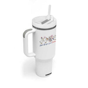 Silly Goose 4th of July Tumbler With Handle Honk If You Love Freedom TS14 Print Your Wear