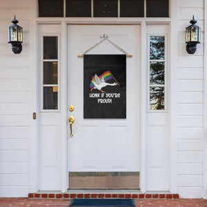 Silly Goose LGBTQ Rainbow Garden Flag Honk If You're Proud TS14 Print Your Wear