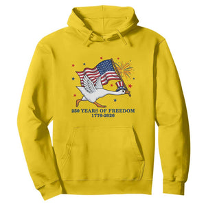 Freedom 250th Anniversary Hoodie Funny 4th Of July Silly Goose TS14 Daisy Print Your Wear