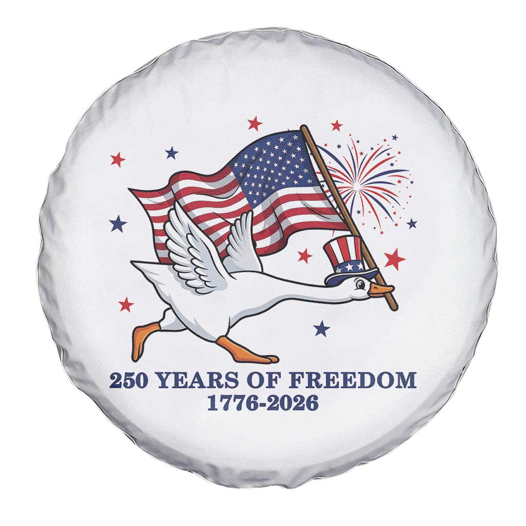 Freedom 250th Anniversary Spare Tire Cover Funny 4th Of July Silly Goose TS14 Print Your Wear