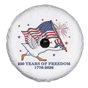Freedom 250th Anniversary Spare Tire Cover Funny 4th Of July Silly Goose TS14 Print Your Wear