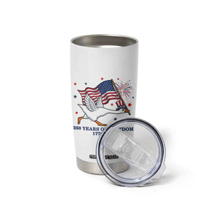 Freedom 250th Anniversary Tumbler Cup Funny 4th Of July Silly Goose TS14 Print Your Wear