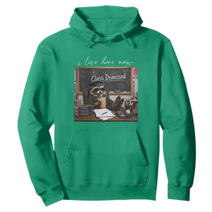 Funny Raccoon Graduation Hoodie I Live Here Now