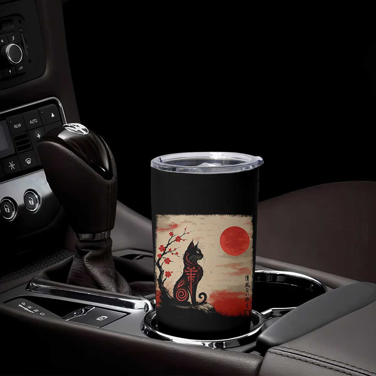 Kawaii Anime Cat Japanese Cherry Blossom Tumbler Cup TS14 Print Your Wear