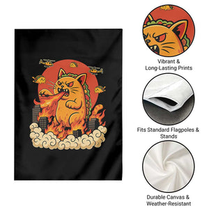 Tacocat Monster Garden Flag Funny Cats Taco Lovers TS14 Print Your Wear