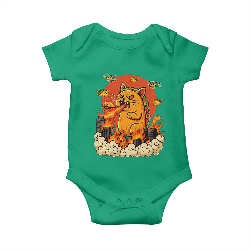 Tacocat Monster Baby Onesie Funny Cats Taco Lovers TS14 Irish Green Print Your Wear