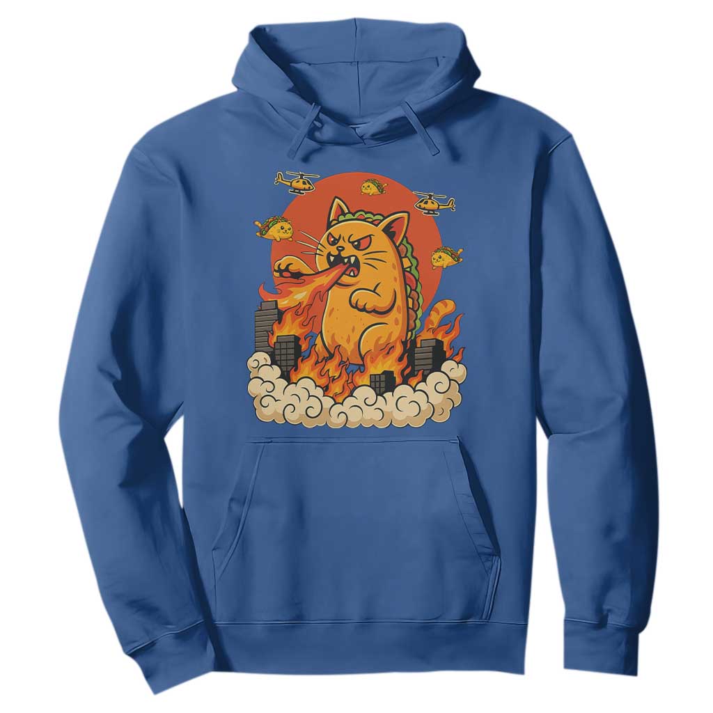 Tacocat Monster Hoodie Funny Cats Taco Lovers TS14 Royal Blue Print Your Wear