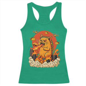 Tacocat Monster Racerback Tank Top Funny Cats Taco Lovers TS14 Irish Green Print Your Wear
