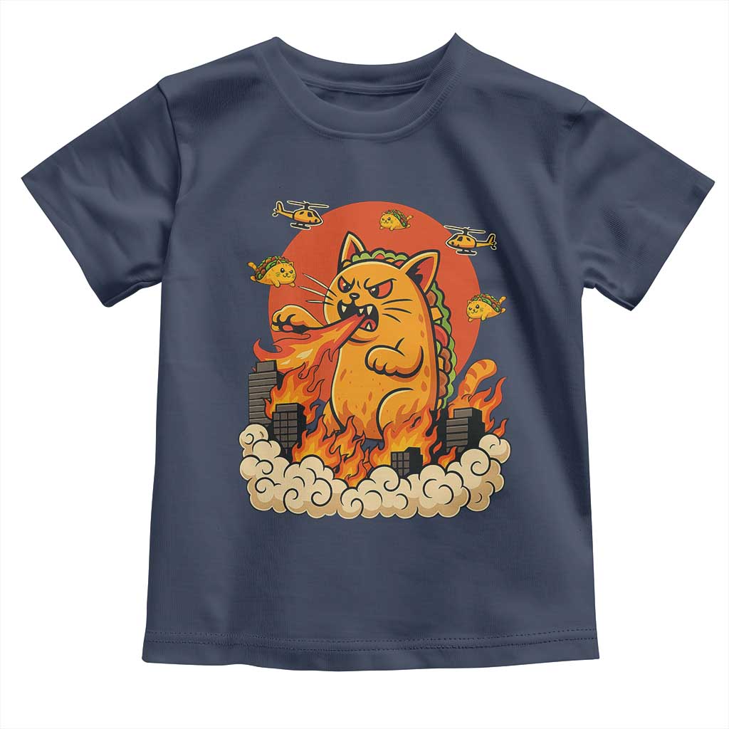 Tacocat Monster Toddler T Shirt Funny Cats Taco Lovers TS14 Navy Print Your Wear