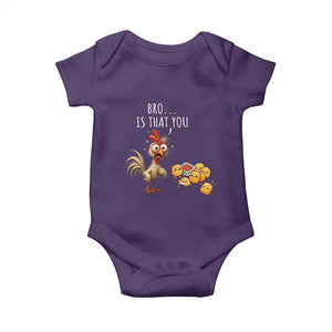 Funny Chicken Baby Onesie Is That You Bro TS14 Purple Print Your Wear