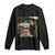 Cats Selfie Meme Long Sleeve Shirt Funny Black Cat Smoking Cigarette With Car TS14 Black Print Your Wear