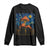 Cute Black Cat Mushroom Long Sleeve Shirt Stary Night Vangogh Amanita Muscaria TS14 Black Print Your Wear