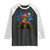 Cute Black Cat Mushroom Raglan Shirt Stary Night Vangogh Amanita Muscaria TS14 Black White Print Your Wear