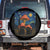 Cute Black Cat Mushroom Spare Tire Cover Stary Night Vangogh Amanita Muscaria TS14 No hole Black Print Your Wear