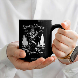 Funny Bigfoot Sasquatch Coffee Mug Breakin Hearts And Rippin Farts TS14 Print Your Wear