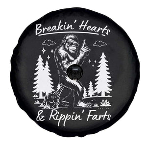 Funny Bigfoot Sasquatch Spare Tire Cover Breakin Hearts And Rippin Farts TS14 Print Your Wear