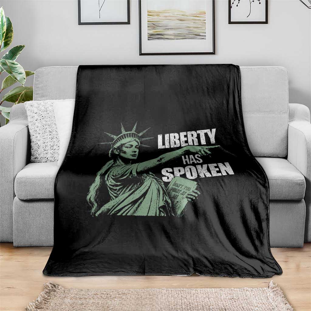 Funny Basketball Point God Liberty Meme Throw Blanket Has Spoken Patriotic USA TS14 Print Your Wear