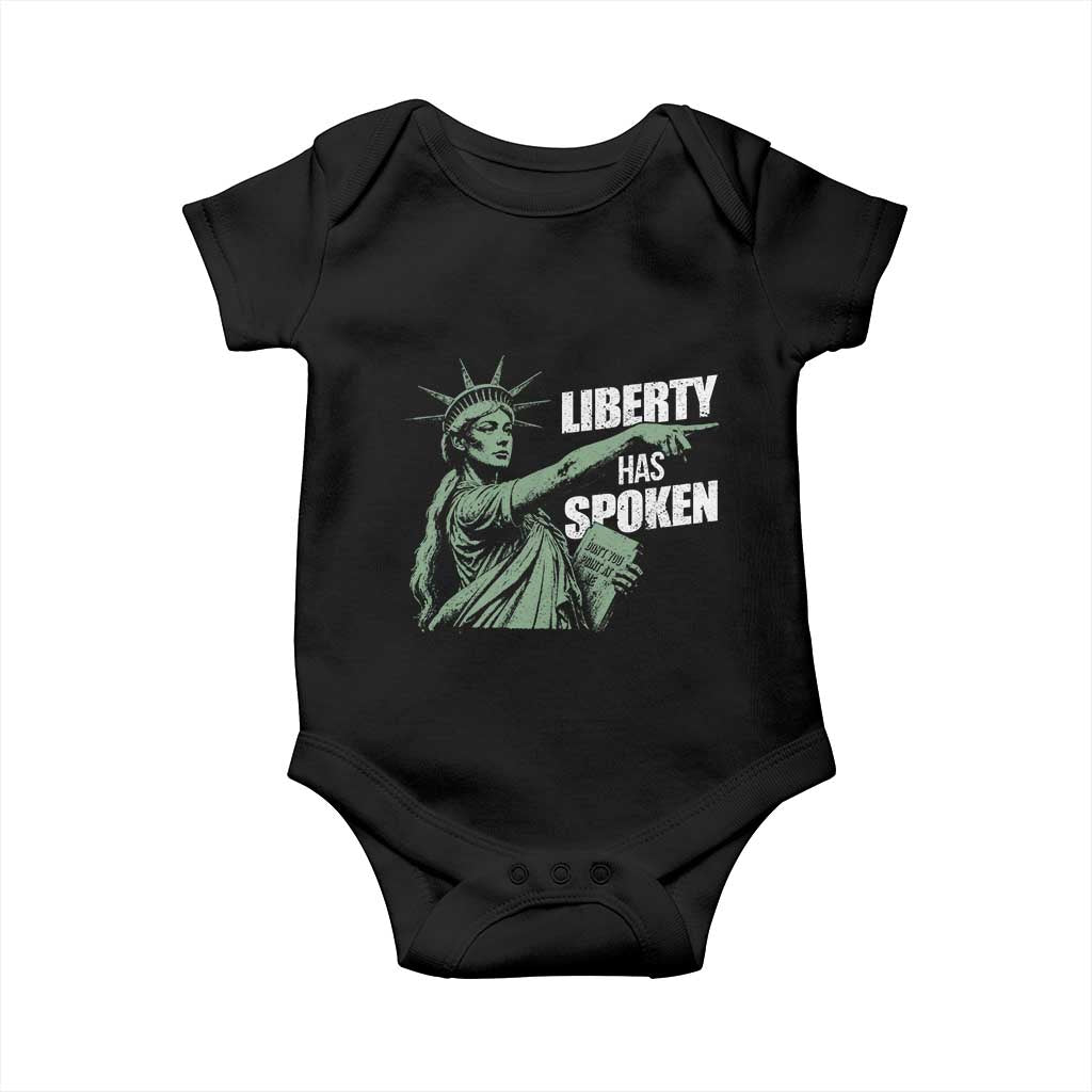 Funny Basketball Point God Liberty Meme Baby Onesie Has Spoken Patriotic USA TS14 Black Print Your Wear