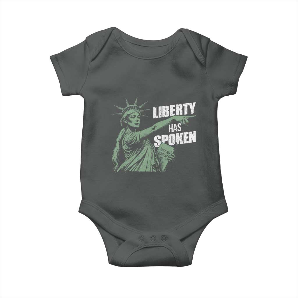 Funny Basketball Point God Liberty Meme Baby Onesie Has Spoken Patriotic USA TS14 Dark Heather Print Your Wear