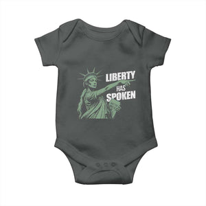 Funny Basketball Point God Liberty Meme Baby Onesie Has Spoken Patriotic USA TS14 Dark Heather Print Your Wear