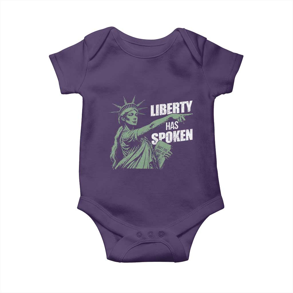 Funny Basketball Point God Liberty Meme Baby Onesie Has Spoken Patriotic USA TS14 Purple Print Your Wear