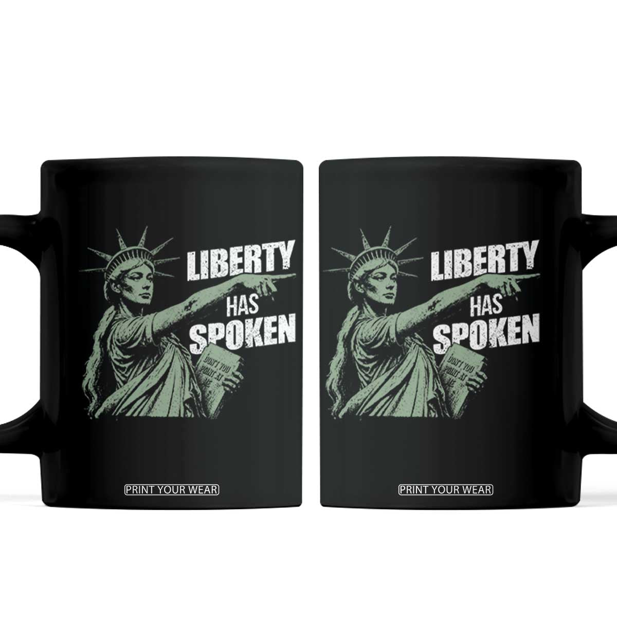 Funny Basketball Point God Liberty Meme Coffee Mug Has Spoken Patriotic USA TS14 Black Print Your Wear