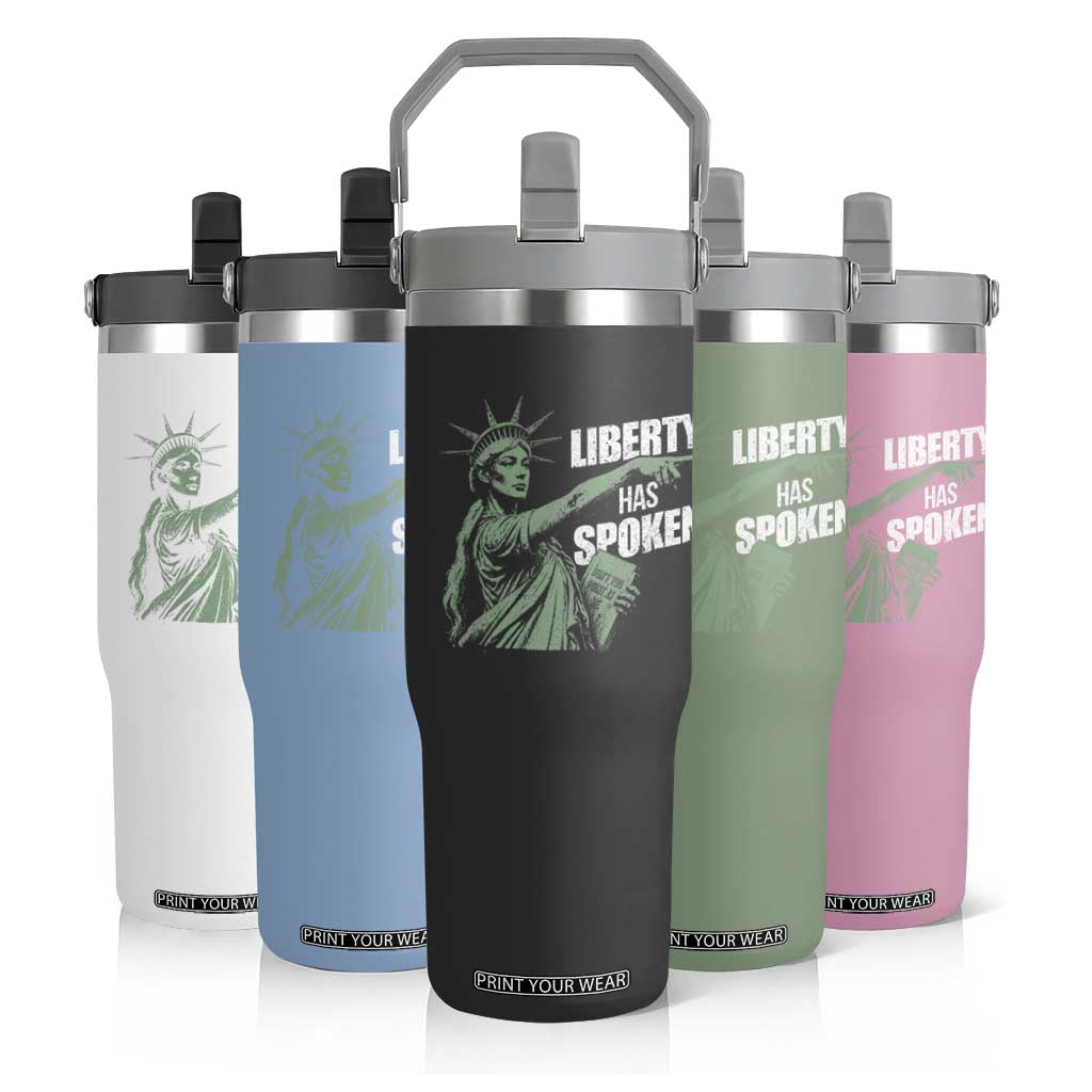 Funny Basketball Point God Liberty Meme Flip Straw Tumbler Has Spoken Patriotic USA TS14 Print Your Wear