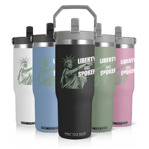 Funny Basketball Point God Liberty Meme Flip Straw Tumbler Has Spoken Patriotic USA TS14 Print Your Wear