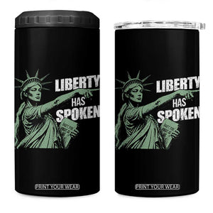 Funny Basketball Point God Liberty Meme 4 in 1 Can Cooler Tumbler Has Spoken Patriotic USA TS14 One Size: 16 oz Black Print Your Wear