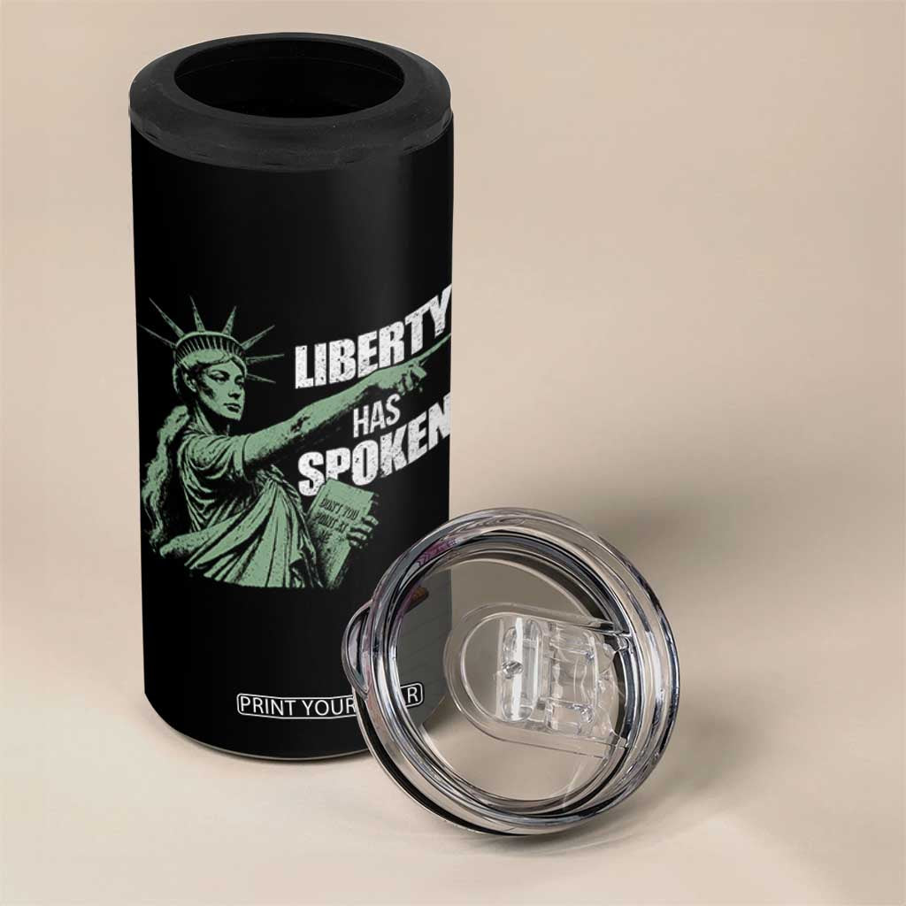 Funny Basketball Point God Liberty Meme 4 in 1 Can Cooler Tumbler Has Spoken Patriotic USA TS14 Print Your Wear