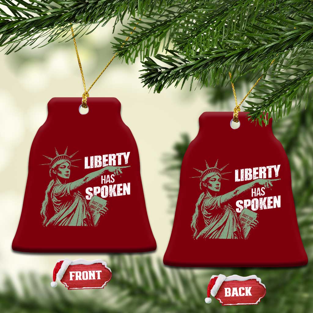 Funny Basketball Point God Liberty Meme Ceramic Ornament Has Spoken Patriotic USA TS14 Print Your Wear