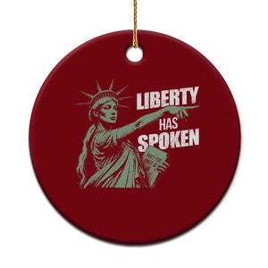 Funny Basketball Point God Liberty Meme Ceramic Ornament Has Spoken Patriotic USA TS14 1pc Red Print Your Wear