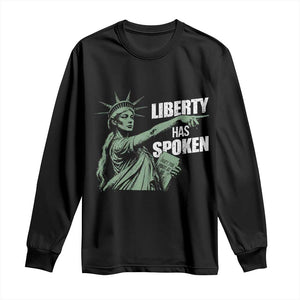 Funny Basketball Point God Liberty Meme Long Sleeve Shirt Has Spoken Patriotic USA TS14 Black Print Your Wear
