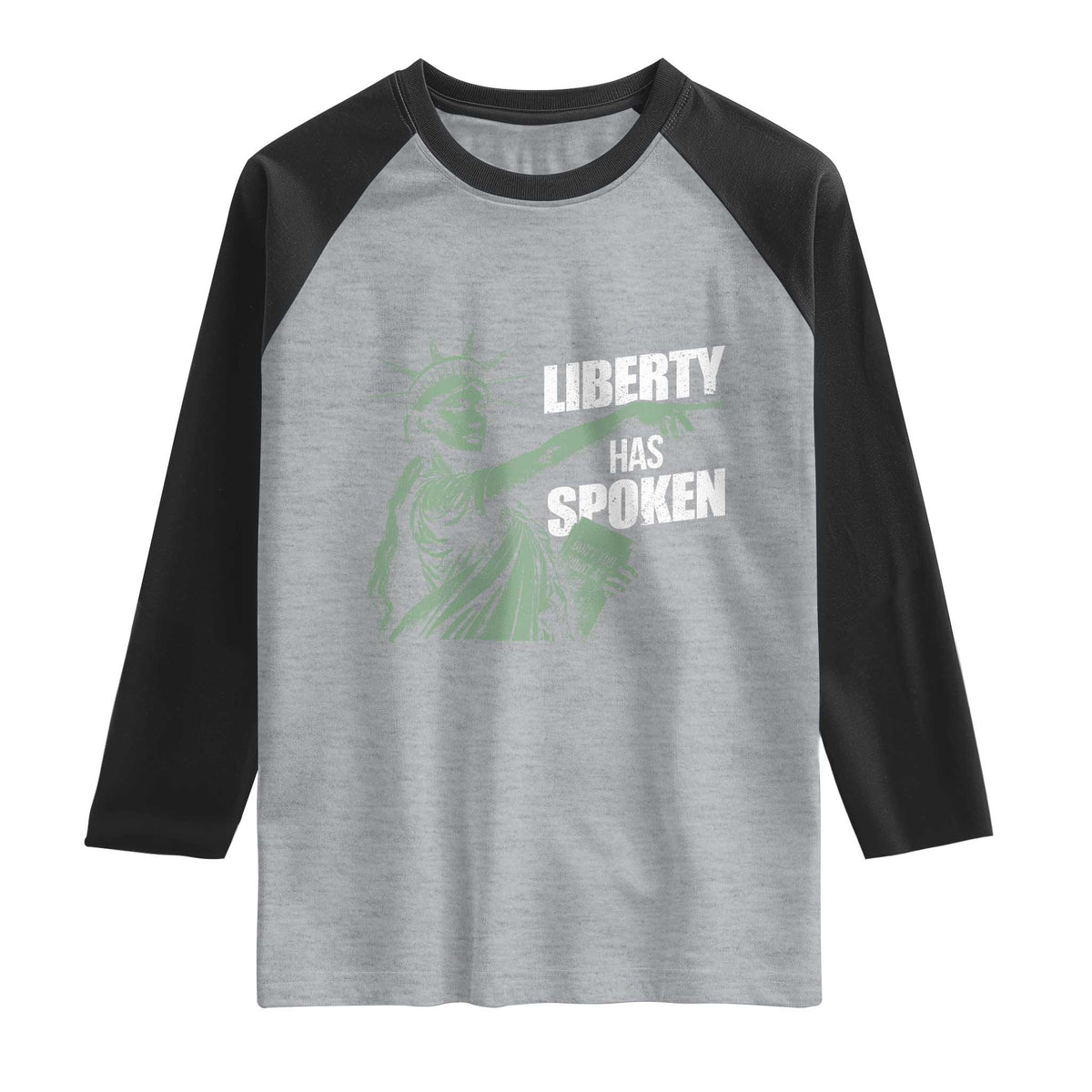 Funny Basketball Point God Liberty Meme Raglan Shirt Has Spoken Patriotic USA TS14 Heather Gray Black Print Your Wear