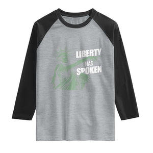 Funny Basketball Point God Liberty Meme Raglan Shirt Has Spoken Patriotic USA TS14 Heather Gray Black Print Your Wear