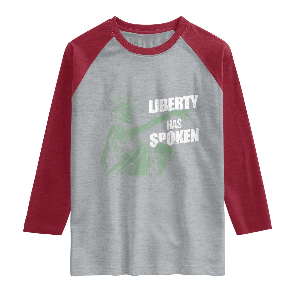 Funny Basketball Point God Liberty Meme Raglan Shirt Has Spoken Patriotic USA TS14 Heather Gray Heather Red Print Your Wear