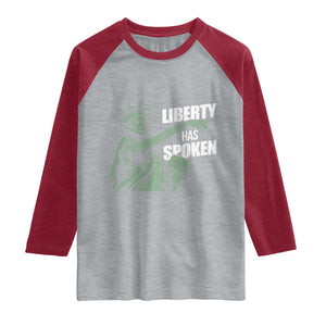 Funny Basketball Point God Liberty Meme Raglan Shirt Has Spoken Patriotic USA TS14 Heather Gray Heather Red Print Your Wear