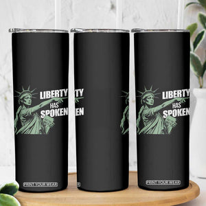 Funny Basketball Point God Liberty Meme Skinny Tumbler Has Spoken Patriotic USA TS14 Print Your Wear