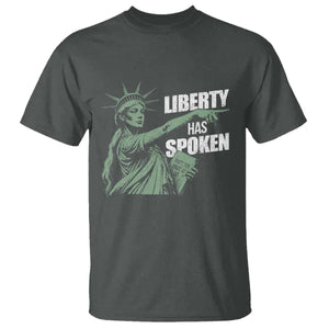 Funny Basketball Point God Liberty Meme T Shirt Has Spoken Patriotic USA TS14 Dark Heather Print Your Wear
