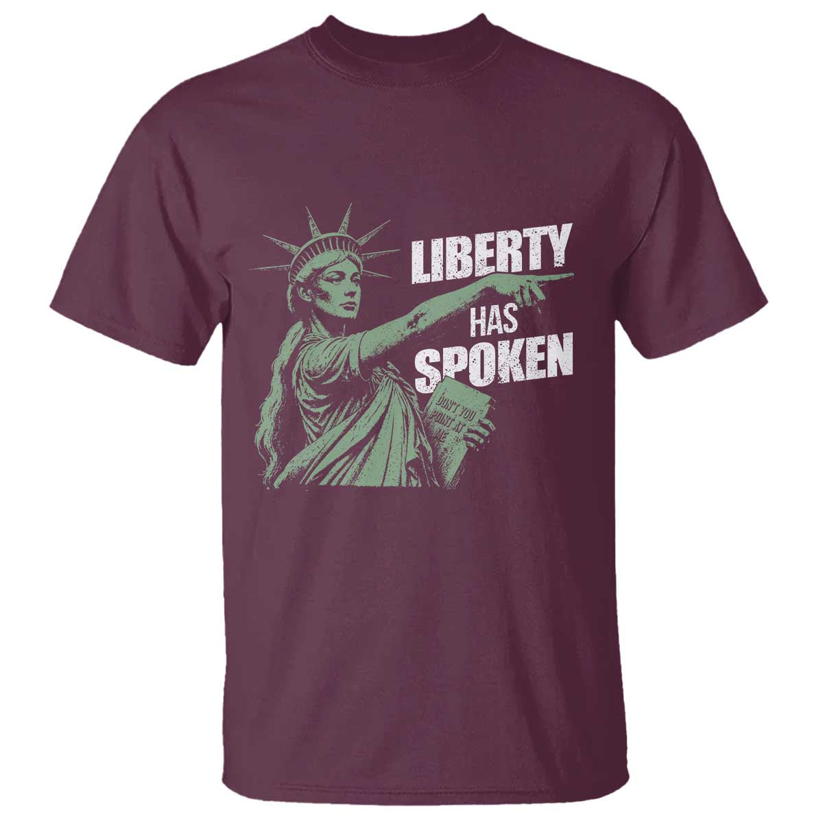 Funny Basketball Point God Liberty Meme T Shirt Has Spoken Patriotic USA TS14 Maroon Print Your Wear