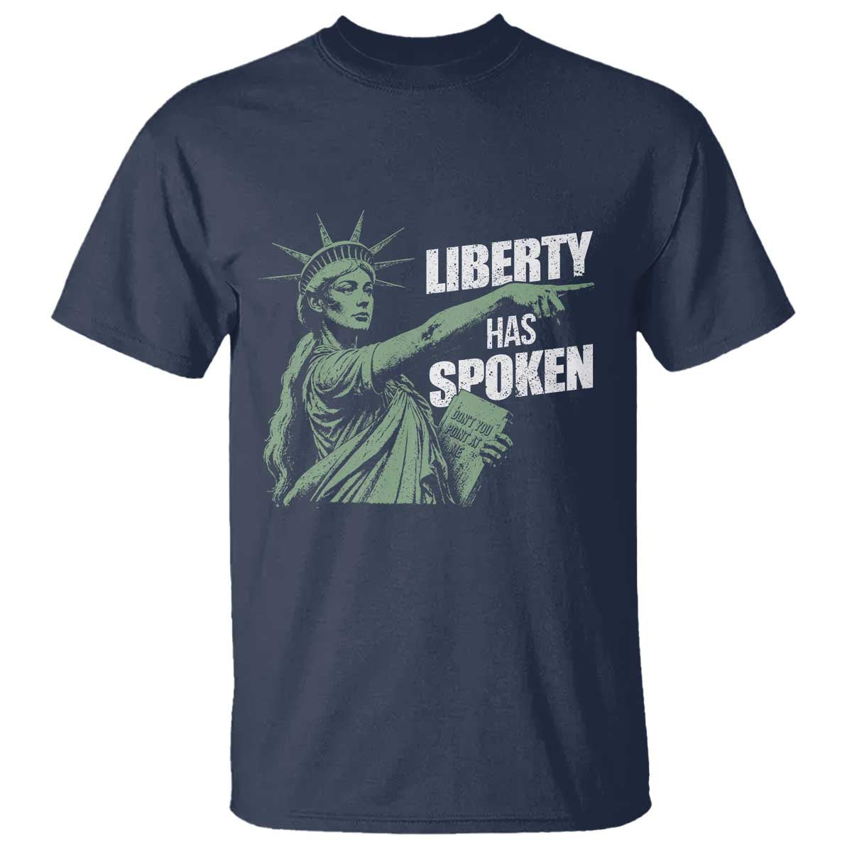 Funny Basketball Point God Liberty Meme T Shirt Has Spoken Patriotic USA TS14 Navy Print Your Wear
