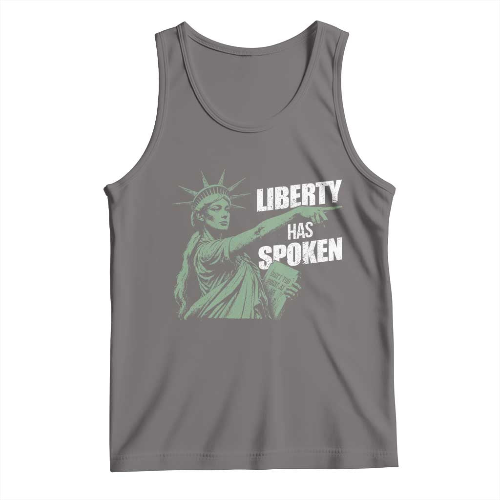 Funny Basketball Point God Liberty Meme Tank Top Has Spoken Patriotic USA TS14 Deep Heather Print Your Wear