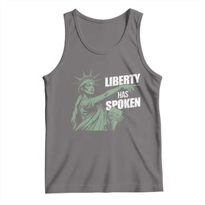Funny Basketball Point God Liberty Meme Tank Top Has Spoken Patriotic USA TS14 Deep Heather Print Your Wear
