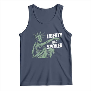 Funny Basketball Point God Liberty Meme Tank Top Has Spoken Patriotic USA TS14 Navy Print Your Wear