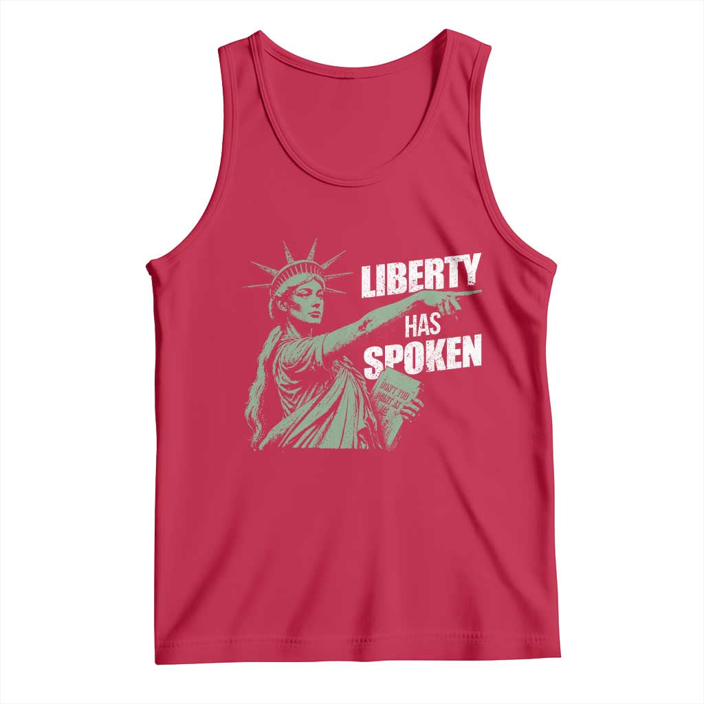 Funny Basketball Point God Liberty Meme Tank Top Has Spoken Patriotic USA TS14 Red Print Your Wear