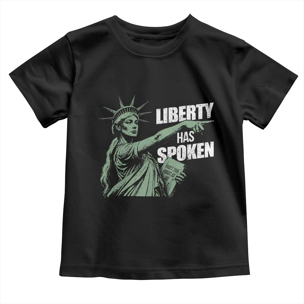 Funny Basketball Point God Liberty Meme Toddler T Shirt Has Spoken Patriotic USA TS14 Black Print Your Wear