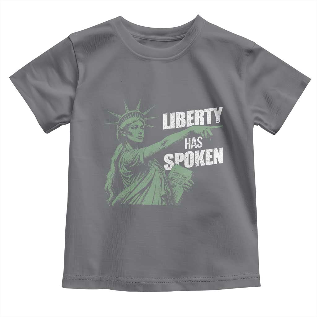 Funny Basketball Point God Liberty Meme Toddler T Shirt Has Spoken Patriotic USA TS14 Charcoal Print Your Wear